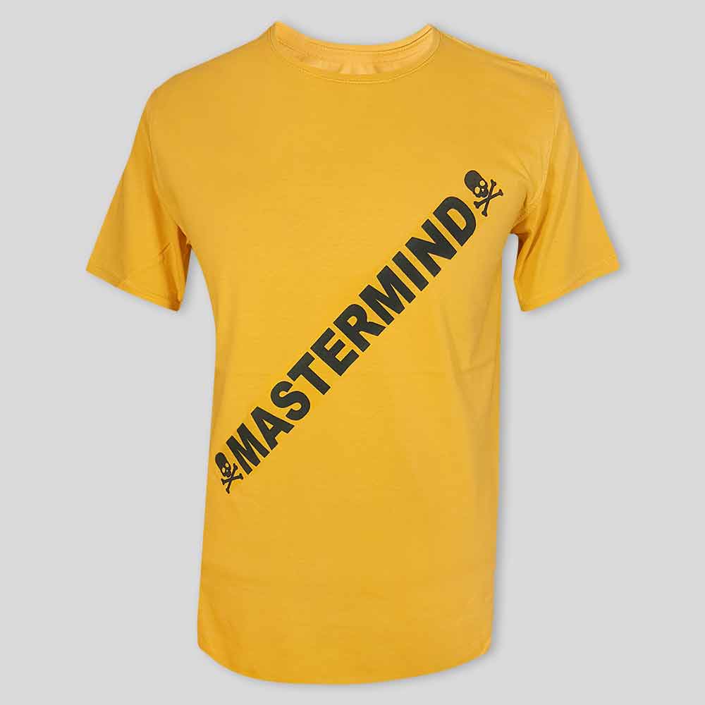 تیشرت زرد پنبه ای مردانه مدل MasterMind