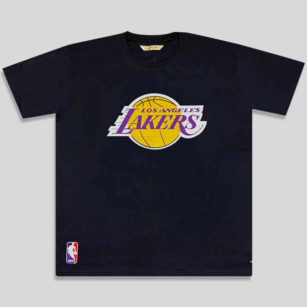 تیشرت سایز بزرگ مشکی طرح Lakers