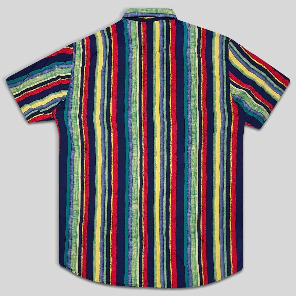 پیراهن هاوایی مردانه رنگارنگ پشت