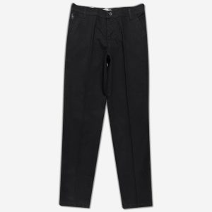 شلوار لی کلاسیک جیب کراس فاق بلند (زیپ دار) دوخت جین ایران رنگ مشکی 1110167-2 نمای جلو