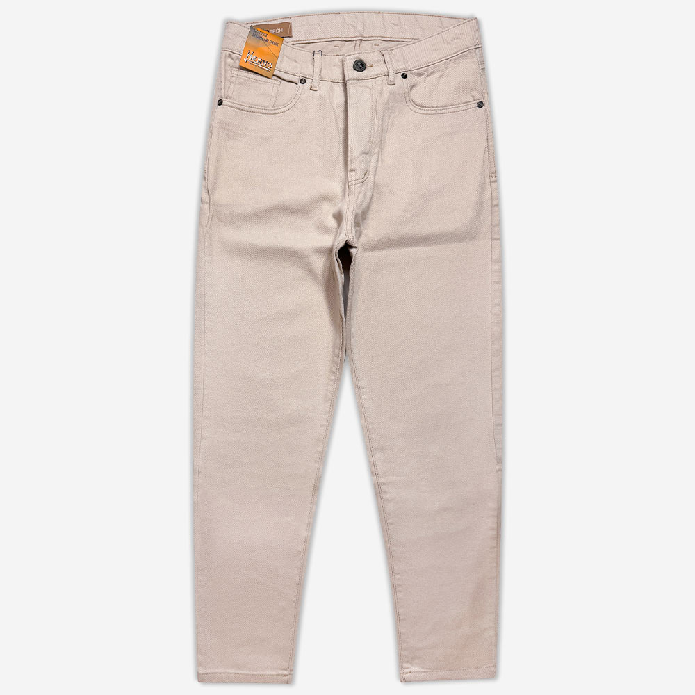 113034-2-Pants - mom's style - linen - simple - sport - light cream (1) شلوار کتان مام استایل اسپرت ساده دکمه ای کرم روشن 113028-4 نمای جلو