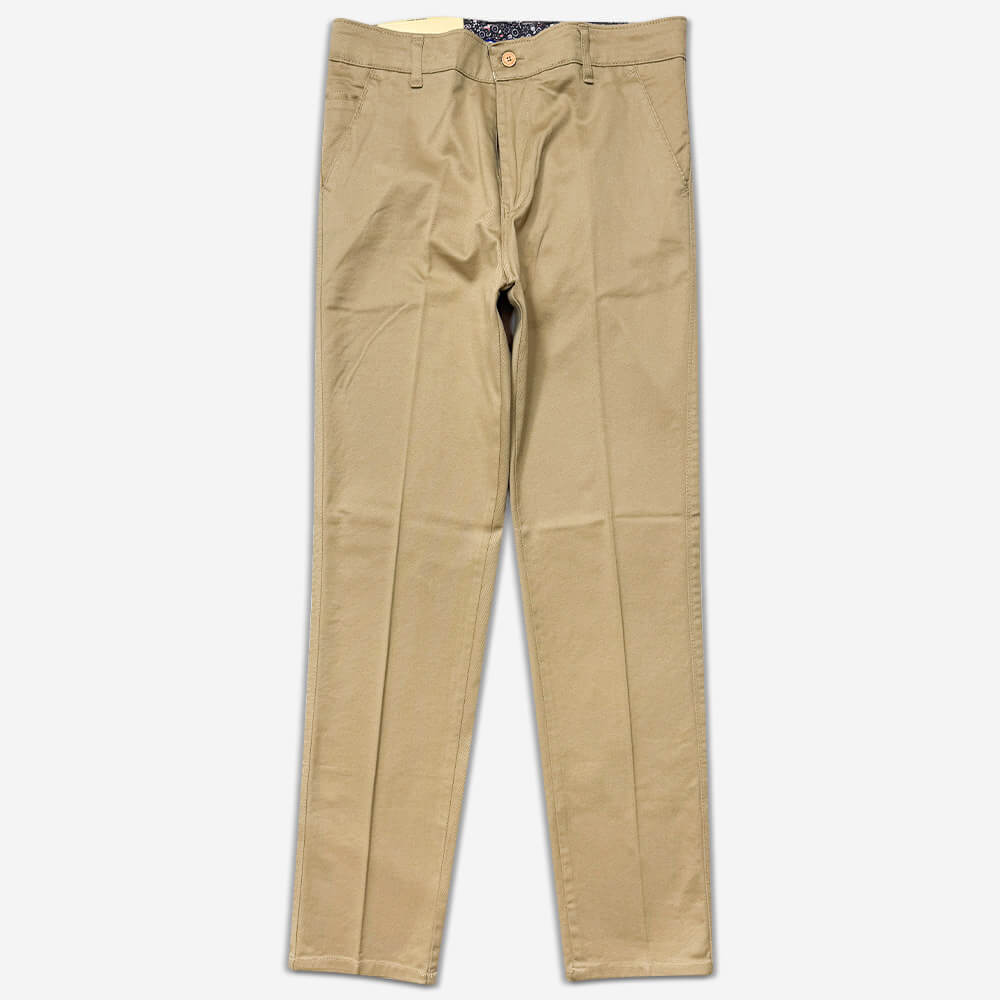 113046-2-Pants - Linen - Men's - Classic - Diagonal - Pea (1) شلوار کتان کلاسیک کجراه (مورب) مردانه فاق بلند و دارای خط تا نخودی 113046-2 نمای روبه رو