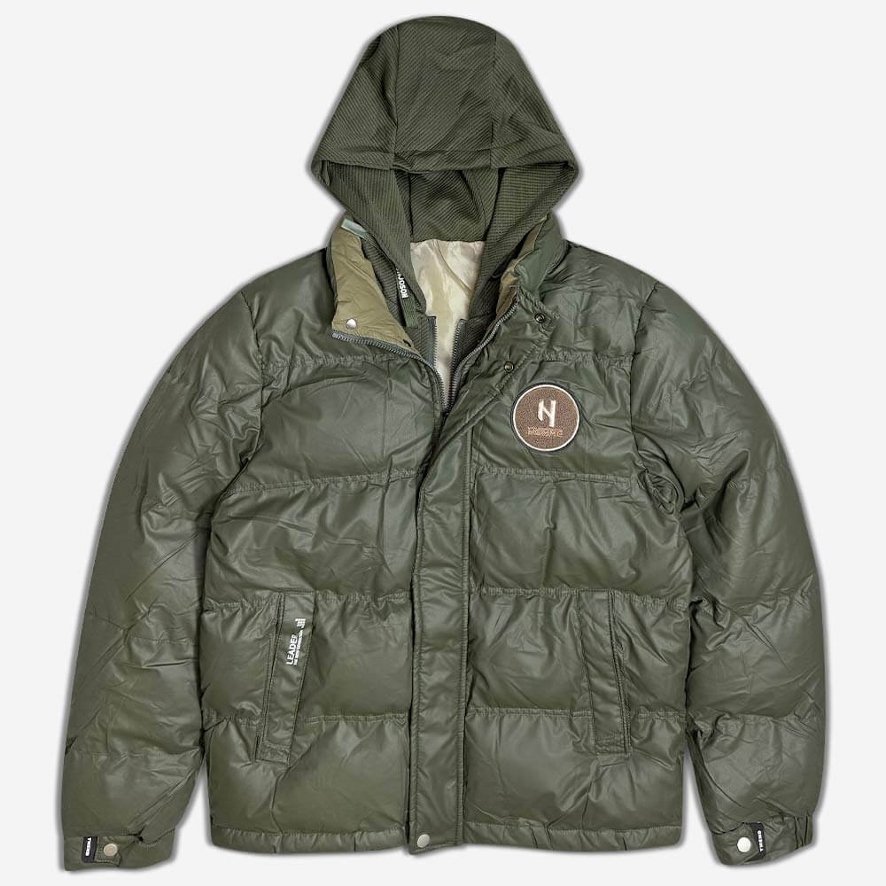 120157-3-Wind jacket - men's - DJ - pilot - jade (1) کاپشن بادی DJ مردانه سبک خلبانی دو زیب کلاه دار یشمی 120157-2 نمای روبه رو