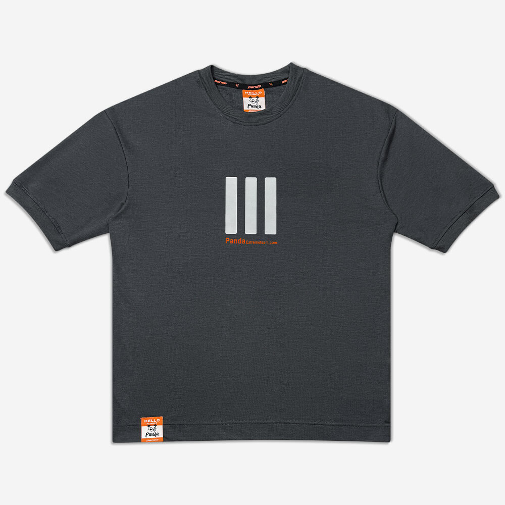 1220177-3khati-1-drop shoulder - large size - sports - gray (1) تیشرت باکسی یا دراپ شولدر قواره آزاد و سرشانه افتاده طوسی 1220190-28 نمای جلو