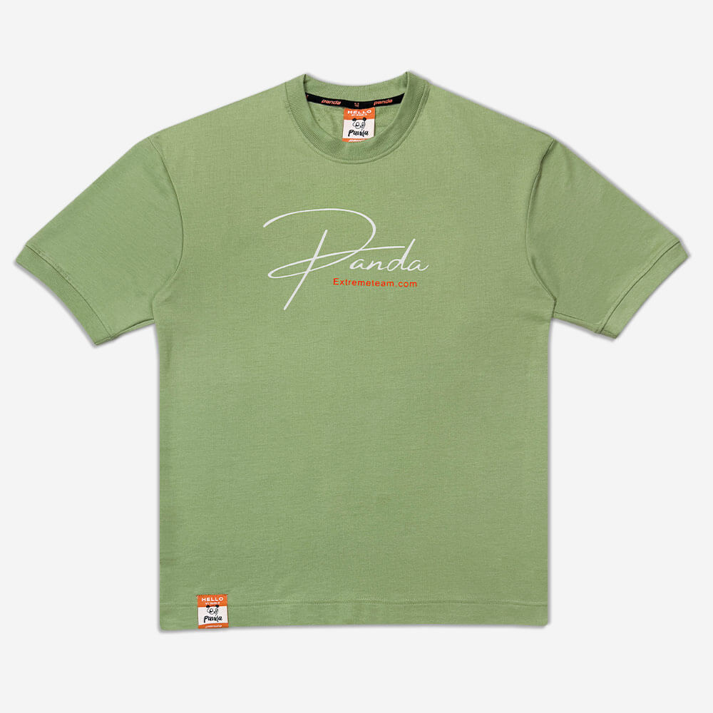 1220177-7-1220177-3-T-shirt drop shoulder - large size - sports - green (1) تیشرت دراپ شولدر یا تیشرت باکسی قواره آزاد و سرشانه افتاده سبز 1220190-7 نمای جلو