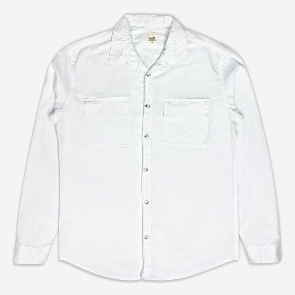 1240195-16-Men's-linen-shirt-two-pockets-white (1) پیراهن کتان دو جیب مردانه آستین بلند سفید 1240247-7 نمای جلو پیراهن