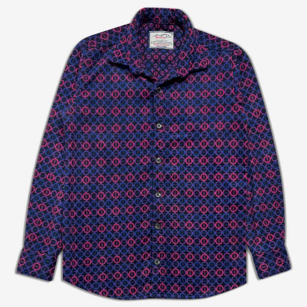 1240225-25-Wool-shirt-purple-Hawaiian-1 پیراهن پشمی طرح دایره ای بنفش 1240225-4 نمای جلو