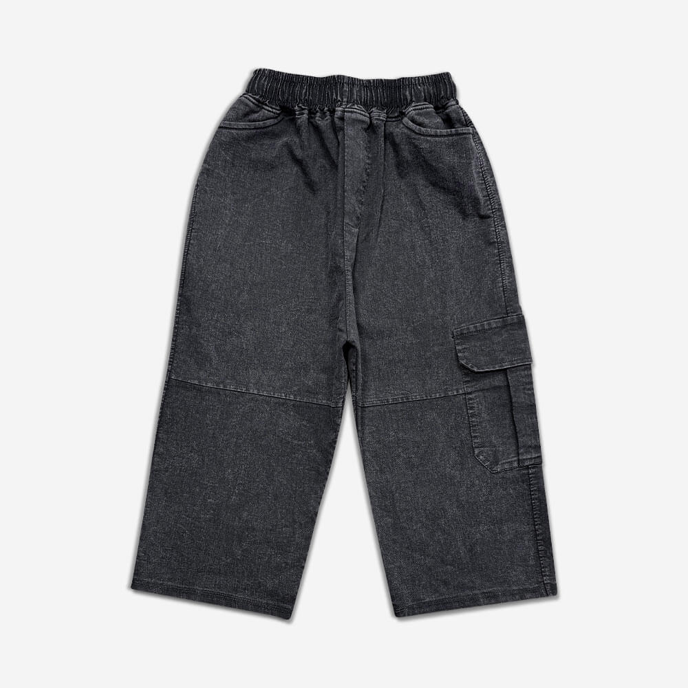 125055-1-Shorts - Paper Lee - Three Pockets - Height 70 - Smoke (1) شلوارک اسلش لی کاغذی (دنیم) سه جیب قد 70 دودی 125055-1 نمای روبه رو