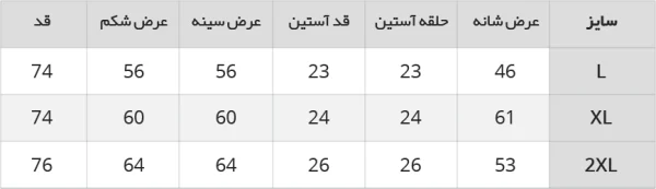 جدول راهنمای سایز پیراهن نخی راه راه آستین کوتاه رنگ آبی روشن 1240358