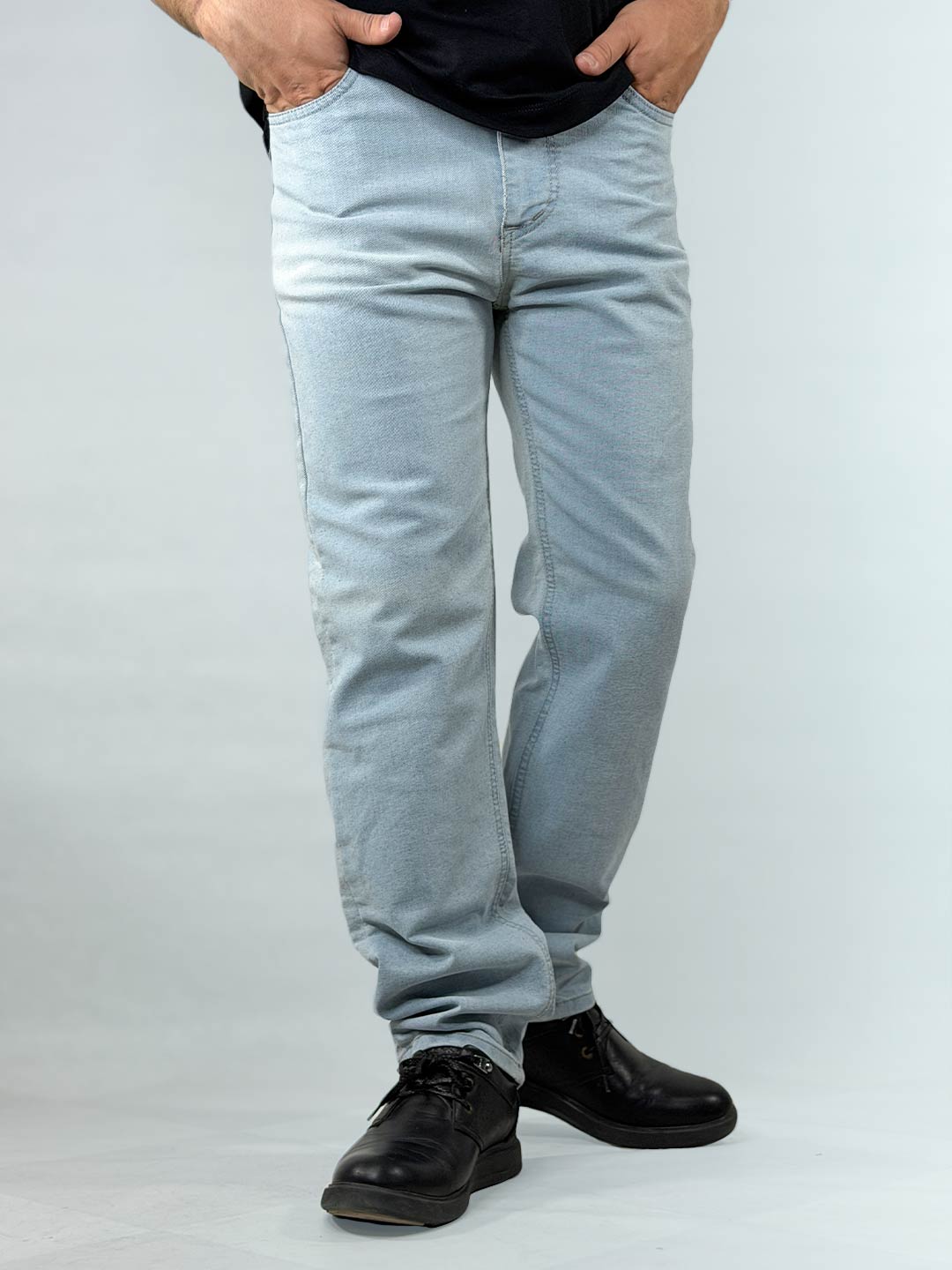 Classic-Denim-Jeans-–-Ice-Blue-1110193-2 شلوار جین کلاسیک قد 105 رنگ یخی 1110193-6 نمای جلو