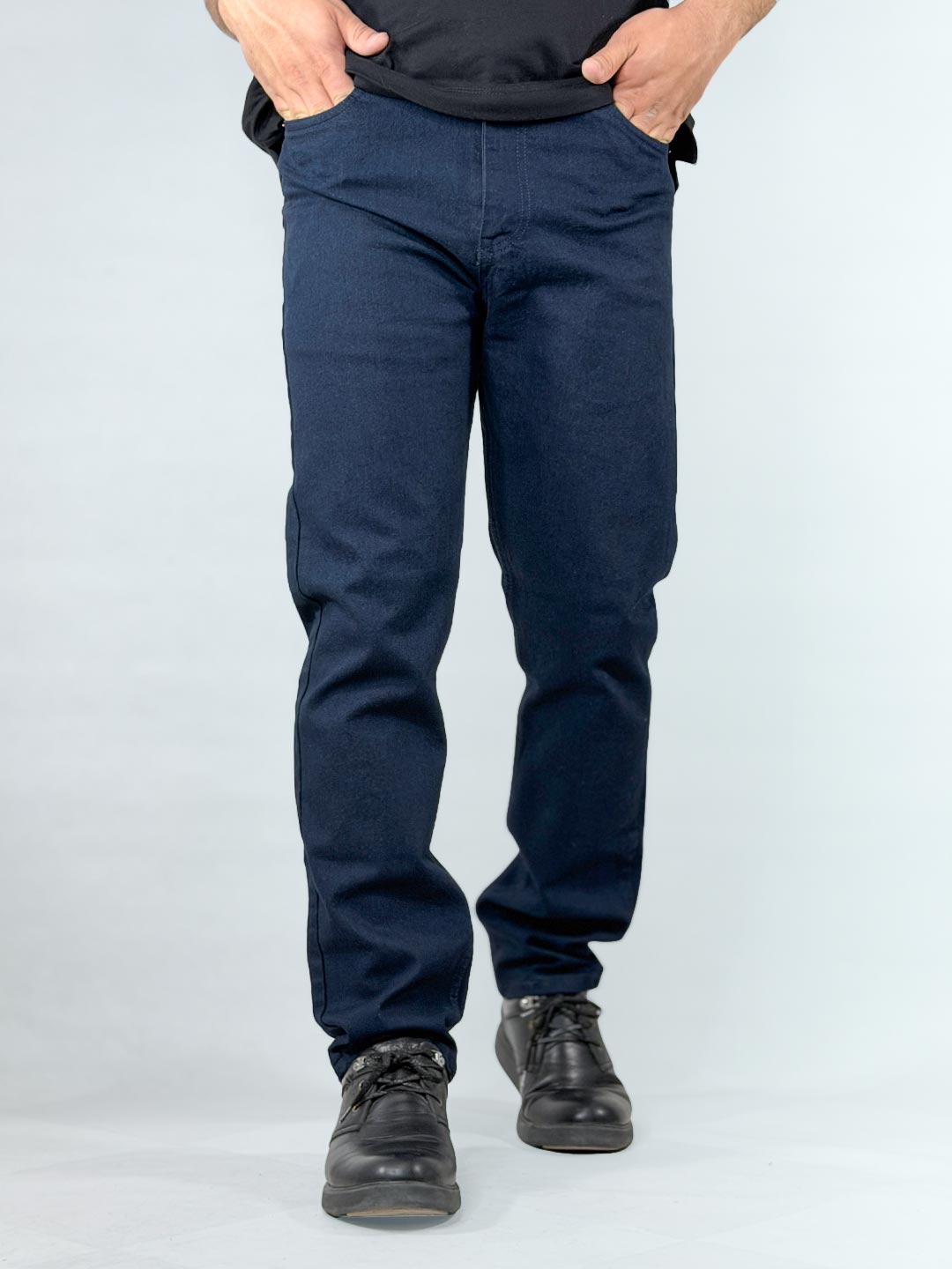 Classic-Denim-Jeans-–-Navy-Blue-1110193-2 شلوار جین کلاسیک قد 105 رنگ سرمه ای 1110193-2 نمای جلو دوم