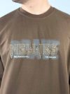 تیشرت باکسی دورس دو نخ طرح NELLIES رنگ قهوه ای 1220237-3 نمای نزدیک