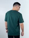 تیشرت باکسی پنبه ای طرح M گلدوزی رنگ کله غازی 1220238-5 نمای پشت
