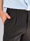 جزئیات پارچه مازراتی شلوار بگ مردانه مشکی