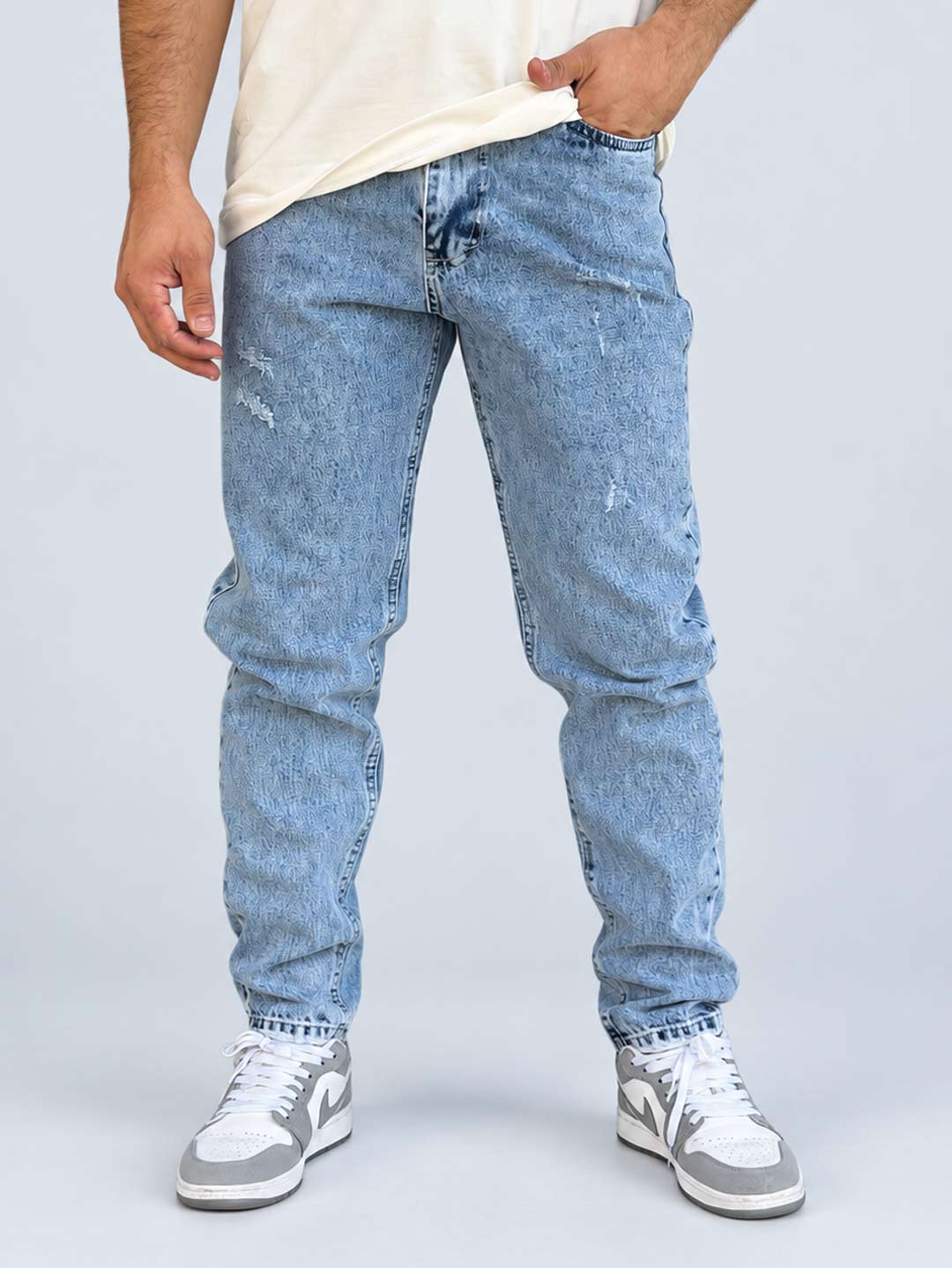 mens-snow-blue-mom-fit-jeans-front.jpg شلوار جین مام فیت مردانه آبی برفکی نمای جلو